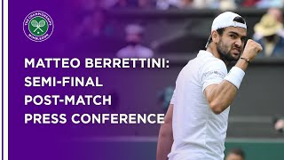 Matteo Berrettini SemiFinal Press Conference  Wimbledon 2021 [upl. by Okia]