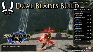 Monster Hunter Rise  Dual Blades Build  Elemental Superiority [upl. by Leirum]