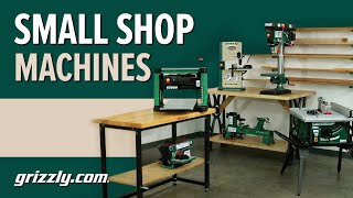 Small Woodworking Shop The Essential Grizzly Tools [upl. by Fiora]