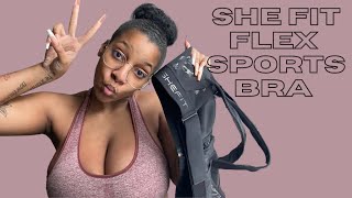 SheFit Flex Sports Bra for Bigger Bust Breastfeeding Friendly Try On Included [upl. by Aicena236]