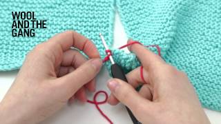 How to Knit Crochet Seam [upl. by Granny969]