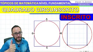 QUADRADO INSCRITO e CIRCUNSCRITO EM CÍRCULO [upl. by Fidela]