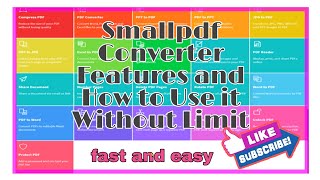 Smallpdf Converter Features and How to Use it Without Limit [upl. by Gnoc308]