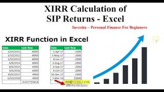 How To Calculate Mutual Funds SIP Returns on Excel Spreadsheet  XIRR Calculation [upl. by Gellman]