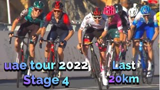 Uae Tour 2022 Stage4 Last 22km [upl. by Fokos]