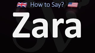 How to Pronounce Zara CORRECTLY English amp Spanish Pronunciation [upl. by Sonitnatsnok]