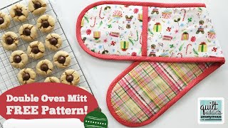 Easy Double Oven Mitt FREE Pattern amp Tutorial [upl. by Wise264]