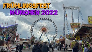 Frühlingsfest München 2022 Alle Fahrgeschäfte [upl. by Jacinthe611]