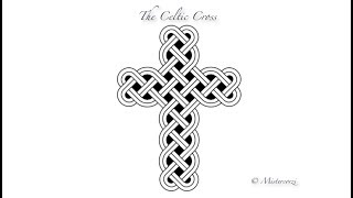 How to draw a Celtic Cross 8 easy stages [upl. by Bay]