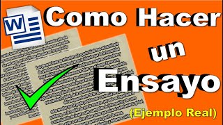 COMO HACER UN ENSAYO EN WORD FÁCIL Y RÁPIDO 2025😱✅ [upl. by Jamille]