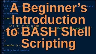 A Beginners Introduction to BASH Shell Scripting [upl. by Humo]