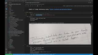 TesseractOCR extracting handwritten text [upl. by Fabri]