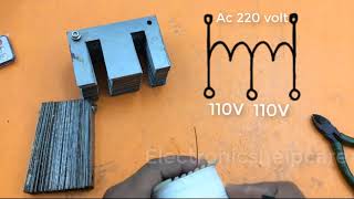 How to make 110 volt transformer [upl. by Niawtna]