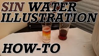 HOW TO SETUP amp PERFORM Jesus cleanses you from sin water illustration [upl. by Ahsikyt]