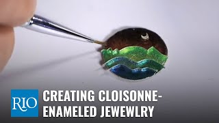 Creating CloisonneEnameled Jewelry with Ricky Frank [upl. by Pul849]