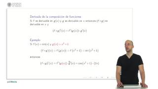 Derivadas de funciones compuestas  1328  UPV [upl. by Porcia]