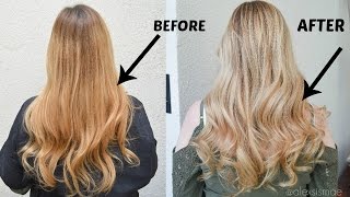 How to Neutralize Brassy Hair to a Gorgeous Blonde [upl. by Bolton]