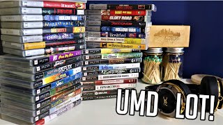 Unboxing Huge PSP UMD Games amp Movies Lot [upl. by Camfort267]