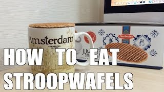 How to eat stroopwafels [upl. by Florina]