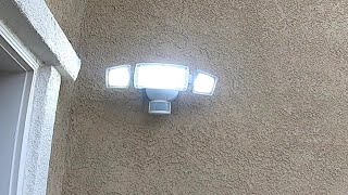 Motion Sensor Floodlight Install [upl. by Eixid]