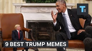 9 Best Memes From Trumps First 100 Days In Office [upl. by Egnalos380]