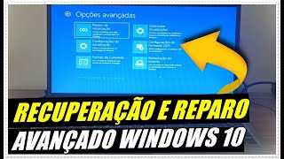 COMO ATIVAR MODO DE RECUPERAÇÃO E REPARAÇÃO AVANÇADA NO WINDOWS 10 [upl. by Anelej]