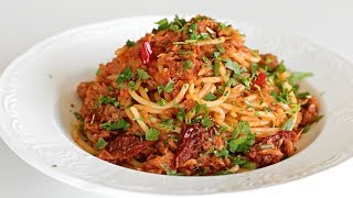 Spaghetti with Tuna amp Tomato Sauce Recipe [upl. by Naleag]