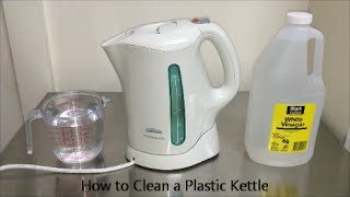 How to Clean a Plastic Kettle [upl. by Ydac]