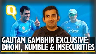 Gautam Gambhir Exclusive Friendship with Dhoni Kumble amp Career Insecurities  The Quint [upl. by Volny731]