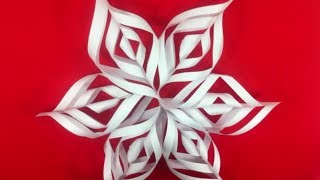 Como hacer Copos de nieve de papel  Paper snowflakes OrigamiTutorial [upl. by Isborne]