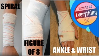 HOW TO APPLY BANDAGE  3 basic methods [upl. by Rebma]