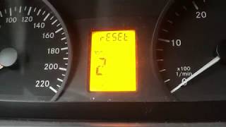 Mercedes Vito  Service Reset  deutsch [upl. by Jamille]