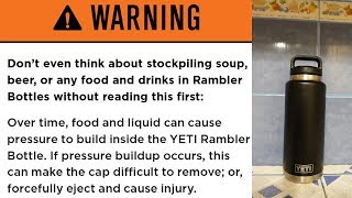 Yeti Rambler Bottle Lid Stuck Heres Why PUT IT DOWN and Pay Attention READ DESCRIPTION FIRST [upl. by Yllac]