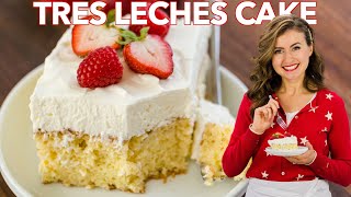 Easy Tres Leches Cake Recipe  Three Milk Cake [upl. by Lednahc]