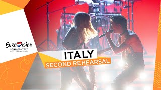 Måneskin  Zitti E Buoni  Second Rehearsal  Italy 🇮🇹  Eurovision 2021 [upl. by Saiff971]