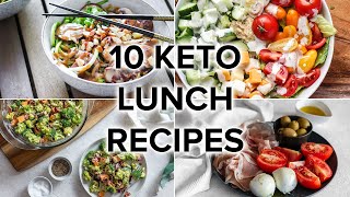 10 Keto Lunch Recipes That Are Easy amp Satisfying [upl. by Ahsielat]