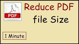 How to reduce PDF file size Adobe Reader [upl. by Relyuhcs]