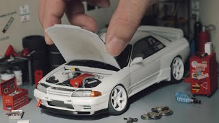 Nismo Custom Nissan Skyline R32 GTR Model Car Full Build Step by Step [upl. by Yddet561]