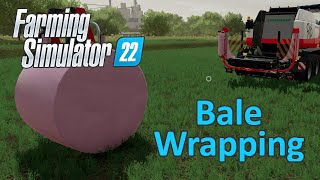 Farming Simulator 22 Tutorial  Bale Wrapping Silage [upl. by Cinemod]