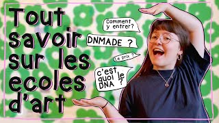 tout savoir sur les écoles dart  ✎ DNMADE DNA Parcoursup concours admissibilités [upl. by Phil545]