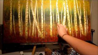 How to Paint Aspen Trees  step by step [upl. by Dyann]