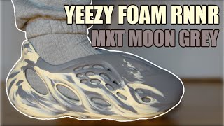 ADIDAS YEEZY FOAM RUNNER MXT MOON GREY REVIEW amp ON FEET  IMPORTANT SIZING INFO amp RESELL PREDICTIONS [upl. by Irfan20]