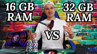 16GB vs 32GB RAM Laptop Explained Simply [upl. by Yecart]