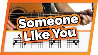 Someone Like You Guitar Tutorial Adele Easy Chords Guitar Lesson [upl. by Eatnwahs]