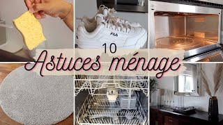 10 ASTUCES MÉNAGE À SAVOIR ⎪CLEANING HACKS [upl. by Ahsieni332]