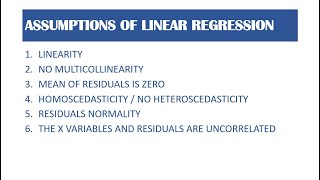 Assumptions of Linear Regression [upl. by Lek]