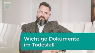 Wichtige Dokumente im Todesfall [upl. by Doersten747]