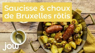 Recette saucisse fumée amp choux de bruxelles rôtis [upl. by Dabbs616]