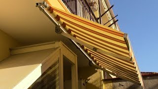 Cambiare TELO TENDA da sole a bracci estensibiliHow to replace an AWNING CLOTH with extensible arms [upl. by Aierbma]