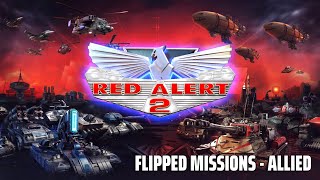 Command and Conquer Red Alert 2  Flipped Missions Complete Allied Playthrough  Hard [upl. by Trescha]